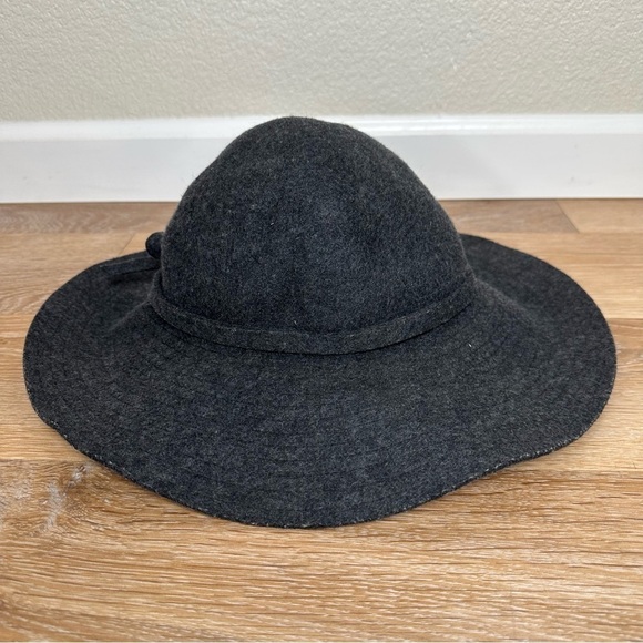 Scala Pronto 100% Wool Dark Gray Wide Brim Women's Hat - Picture 5 of 10